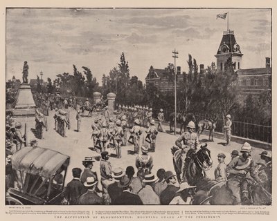 La ocupación de Bloemfontein, montando guardia en la presidencia de Henry Marriott Paget